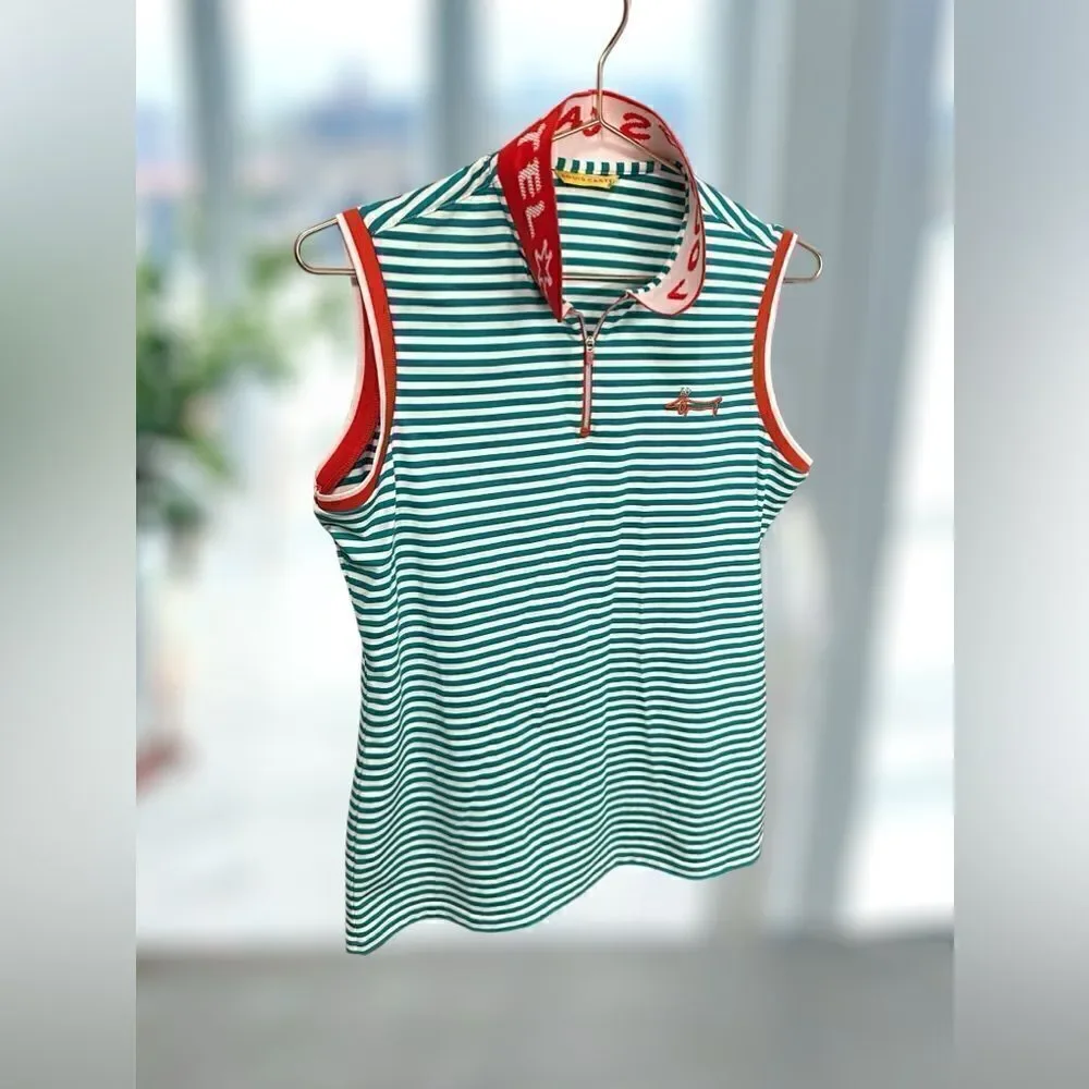 Louis Castel Golf 3/4 Zip Top Tank Vest Size 100 NWOT - Picture 2 of 15